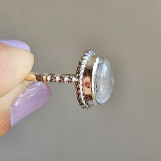 Anillo plata 925 piedra luna