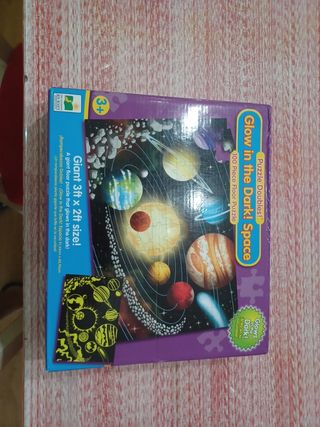 Puzzle Double Glow in the Dark Space 100 piezas