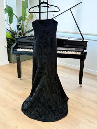 Vestido largo Adolfo Domínguez negro