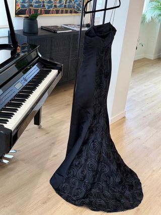 Vestido largo Adolfo Domínguez negro