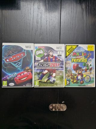 3 giochi Wii: Mario Tennis, PES 2011, Cars