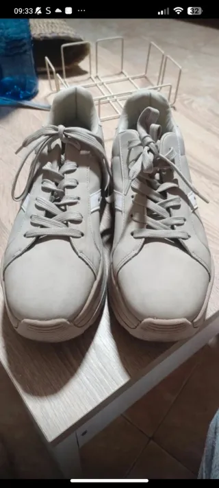 Zapatillas Chunky Beige Plataforma XXL Ondulada 41