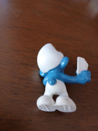 Puffo baro Smurf pitufo jugador de cartas