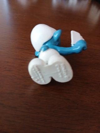 Puffo baro Smurf pitufo jugador de cartas