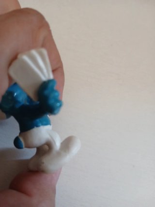 Puffo baro Smurf pitufo jugador de cartas