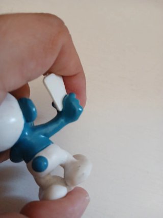 Puffo baro Smurf pitufo jugador de cartas