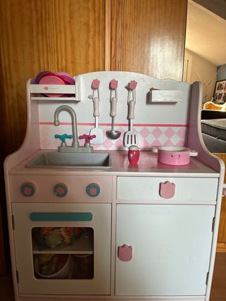 Cocinita madera infantil - Jugar