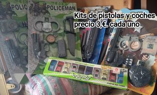 Kits Pistolas-Coches Oeste 3€