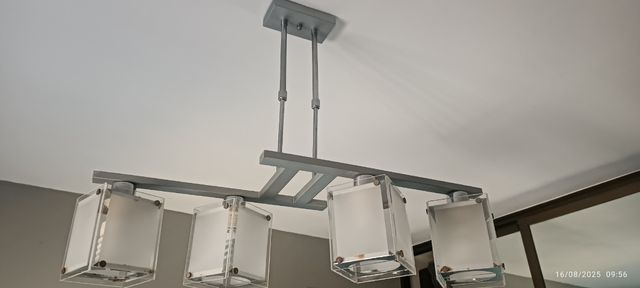 Lámpara 4 luces dormitorio - Moderna y 2 apliques