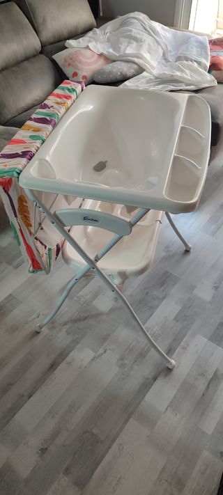 Cambiador bañera bebé plegable