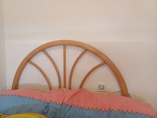 Cabecera cama 90cm -madera beige-