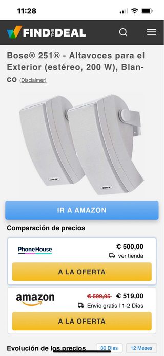 Altavoces Bosé blancos