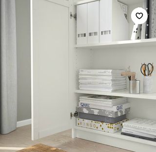 Vitrina BILLY IKEA blanca 80x30x202cm