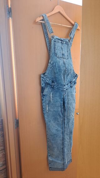 Mono vaquero azul premamá 