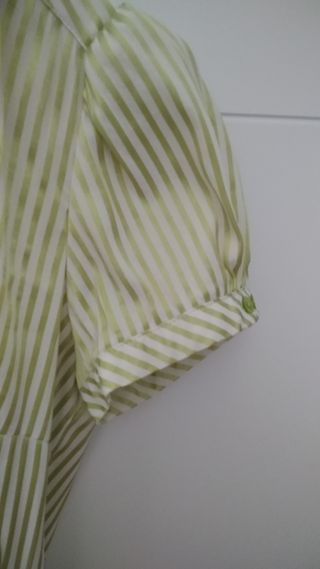 Blusa Zara rayas verdes XS