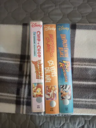 VHS Disney: 3 Películas Infantiles