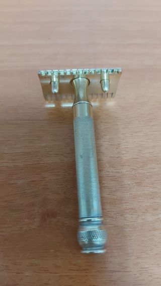 Gillette maquinilla afeitar bronce,años 40/50.