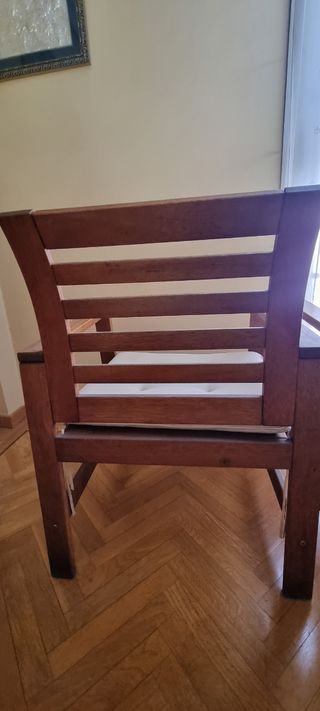 2 Sillones Madera color roble.