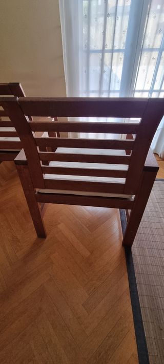 2 Sillones Madera color roble.