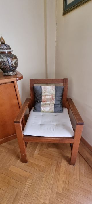 2 Sillones Madera color roble.