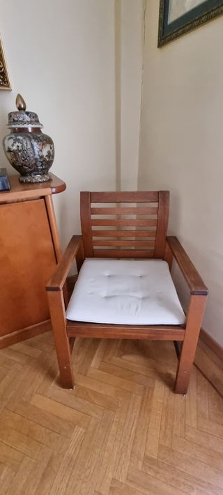 2 Sillones Madera color roble.