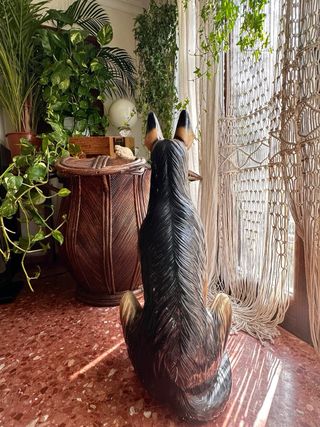 2 figuras pastor alemán cerámica