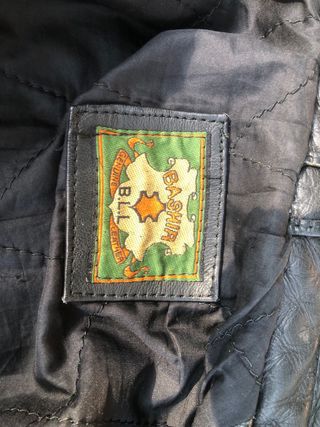 Cazadora cuero moto vintage