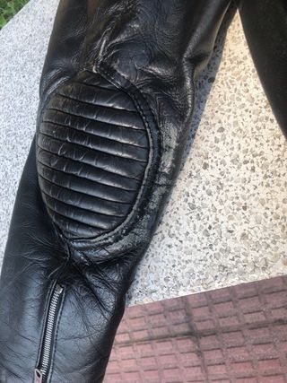 Cazadora cuero moto vintage