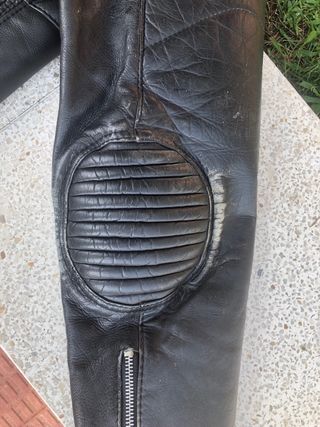 Cazadora cuero moto vintage