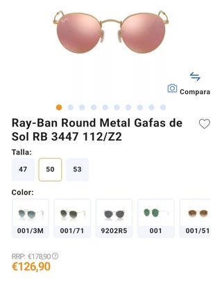 Ray-Ban Round Metal 3447 112/Z2