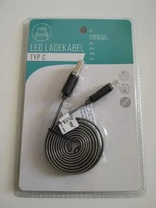 Cable USB-C LED Tedi 1m