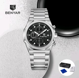 Reloj BENYAR cronógrafo plata