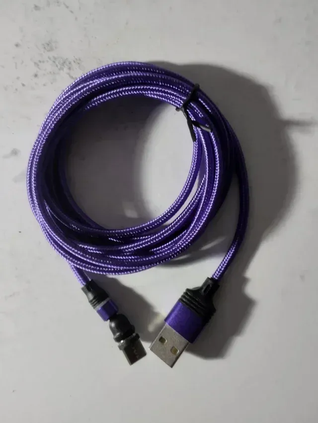 Cable USB Magnético Morado 2m