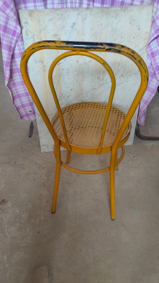 SILLA VINTAGE METALICA