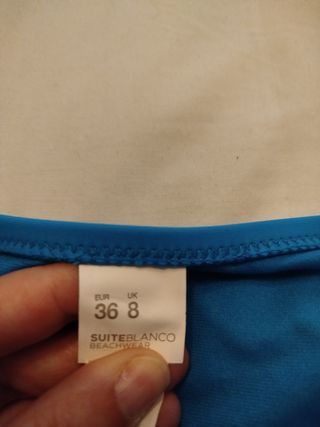 Bikini de Suite blanco, talla 36. Con etiqueta 