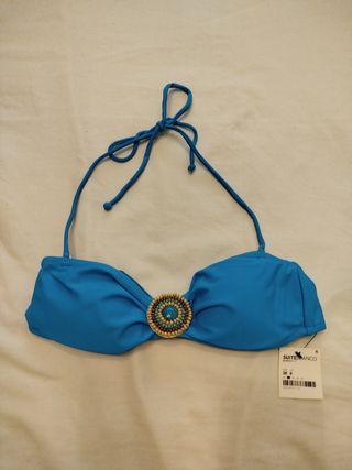 Bikini de Suite blanco, talla 36. Con etiqueta 