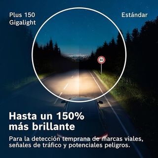 Bosch H4 Plus 150 Gigalight, Lámpara Halógena