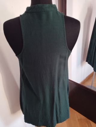 Vestito verde senza maniche