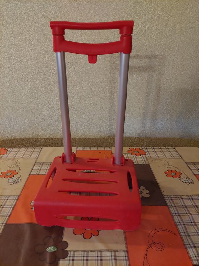 Carrito de transporte plegable rojo