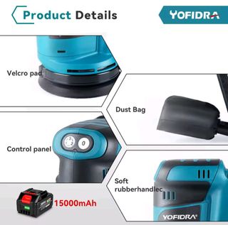 Lijadora Orbital a batería portátil NUEVA