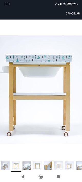 Cambiador bañera bebé - Madera