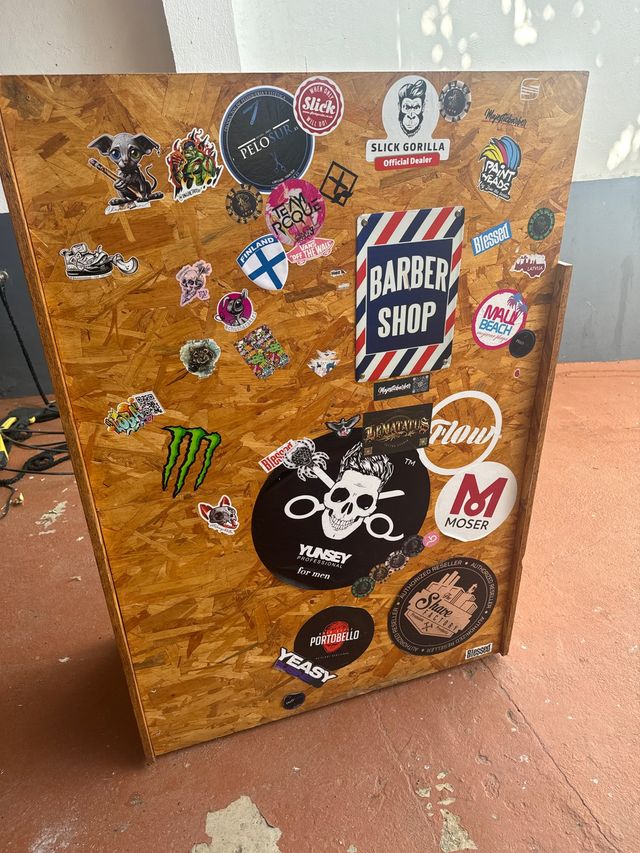 Mostrador artesanal.