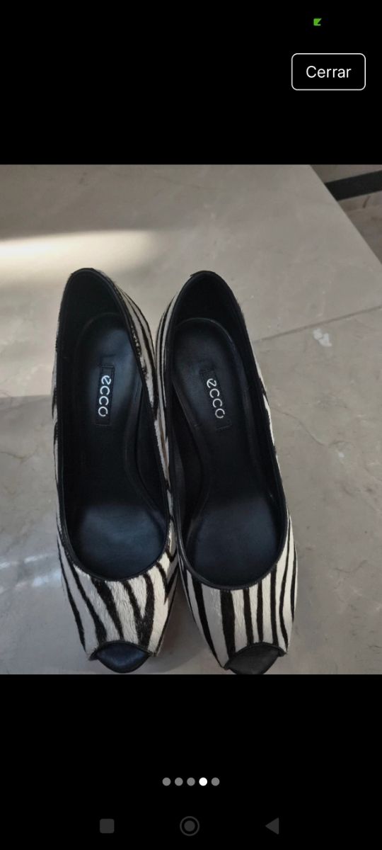 Tacones Zebra Ecco