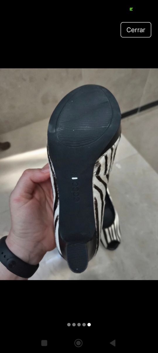 Tacones Zebra Ecco