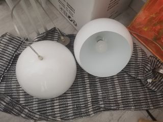 2 Lámparas Techo Blancas.