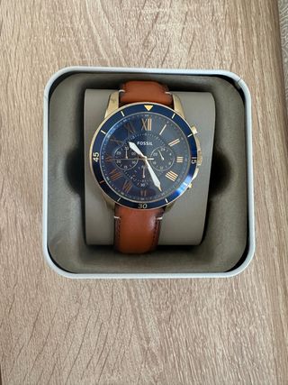Reloj Fossil marrón-azul
