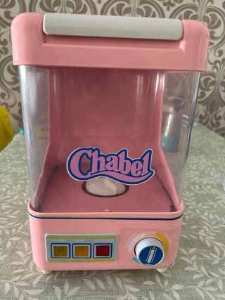Máquina Chabel de juguete rosa de los años 90