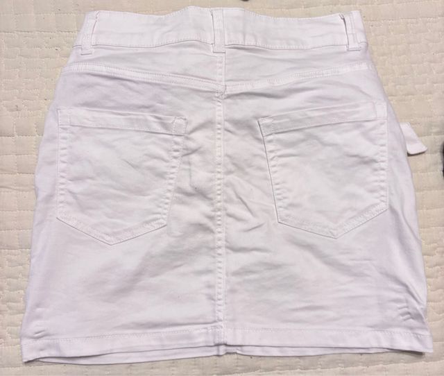 Mini Falda Vaquera Blanca