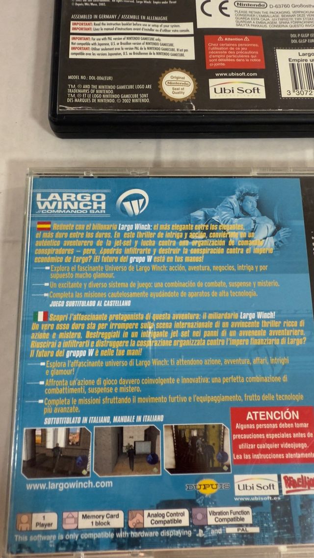 Largo Winch - PS1 & GameCube