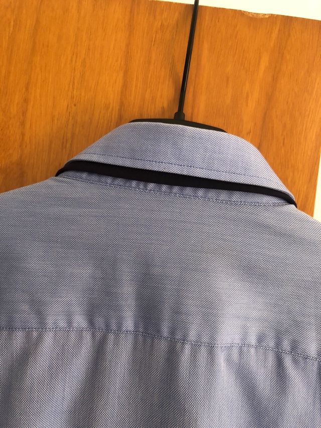 Camisa Zara Man azul talla L